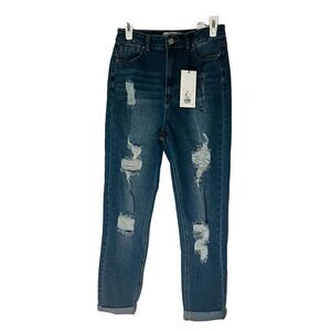 Mom denim distressed High Rise Womens' jeans size 5